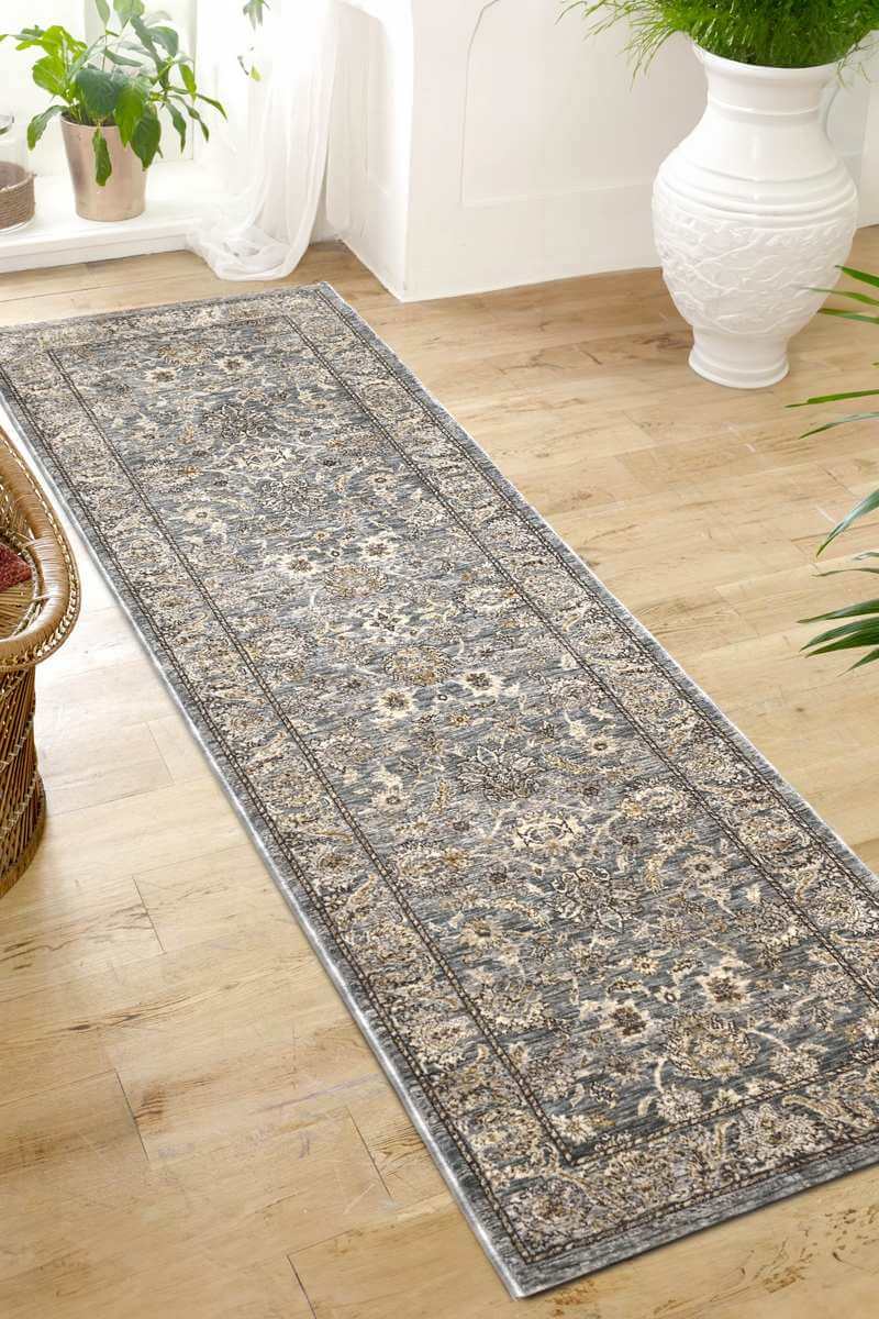 Raja Traditional Rug – Grey Vintage Elegance The Rugs