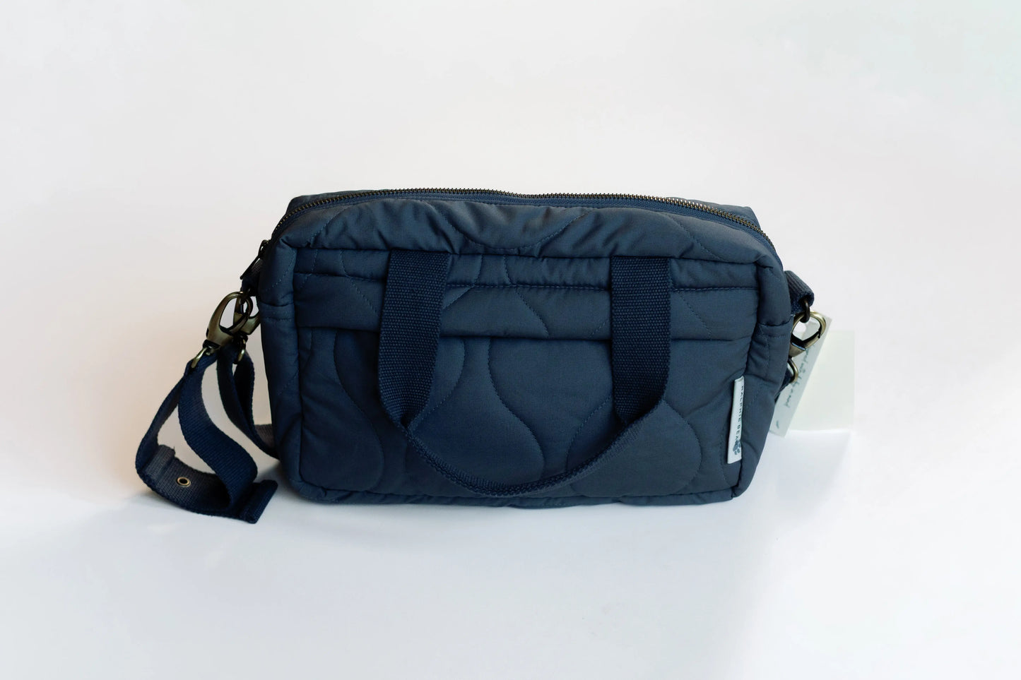 Ralphie Bear Quilted Changing Stroller Bag -Slate/Wildflower Ralphie Bear
