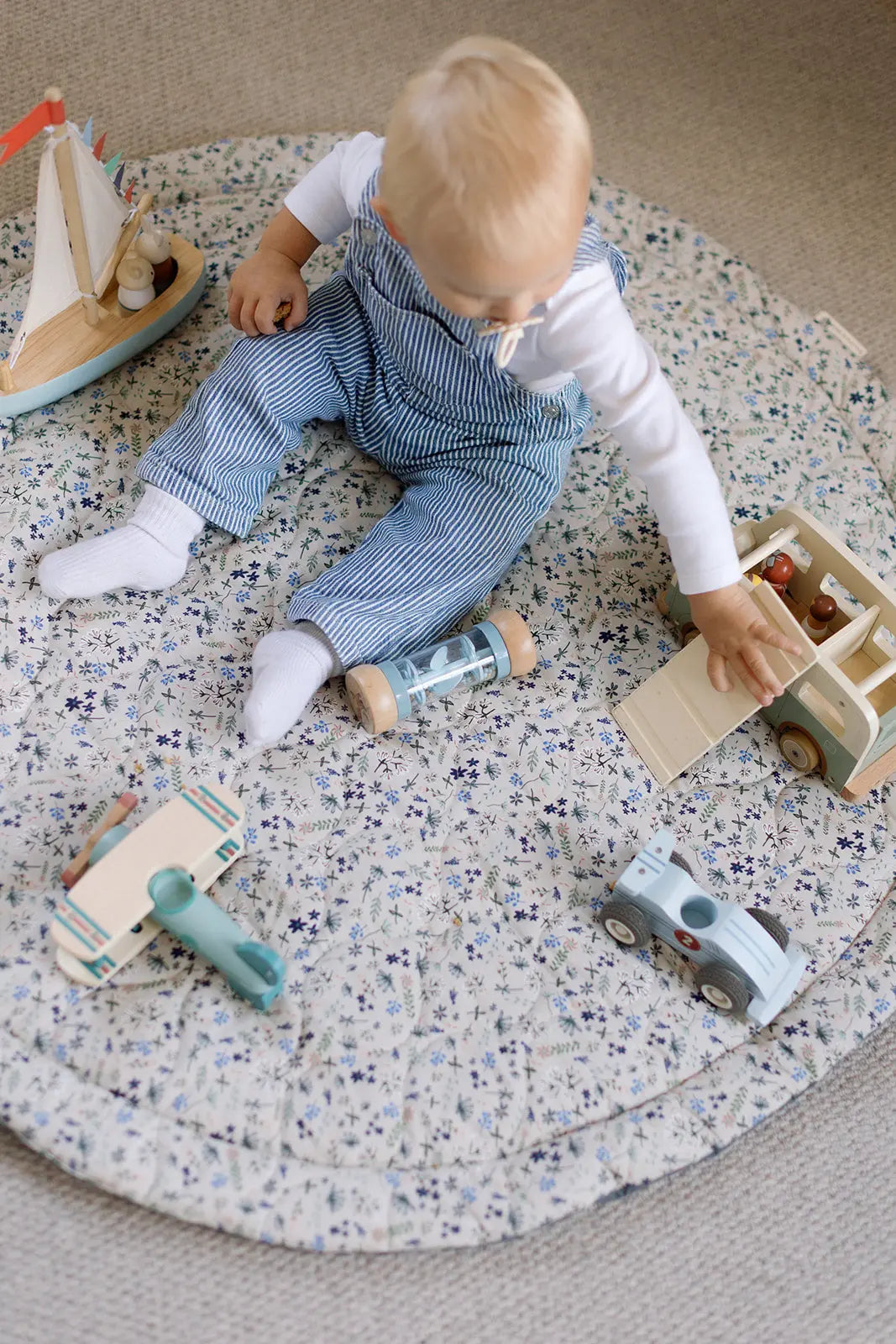 Ralphie Bear Wildflower Quilted Playmat Ralphie Bear