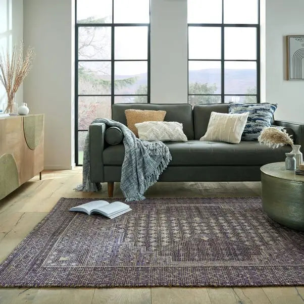 Rana Traditional Printed Jute Rug Dunelm