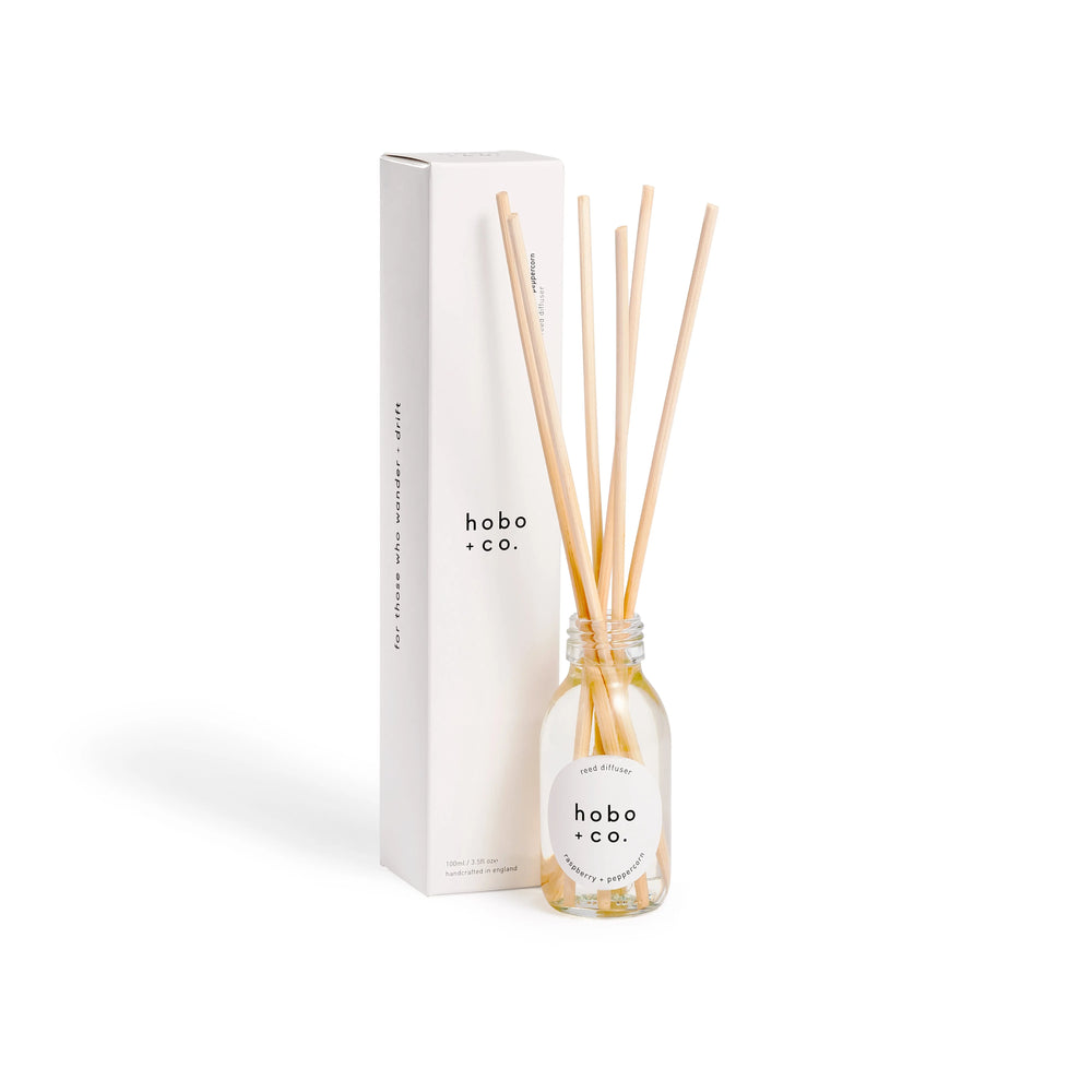 Raspberry + Peppercorn Scented Reed Diffuser hobo + co.