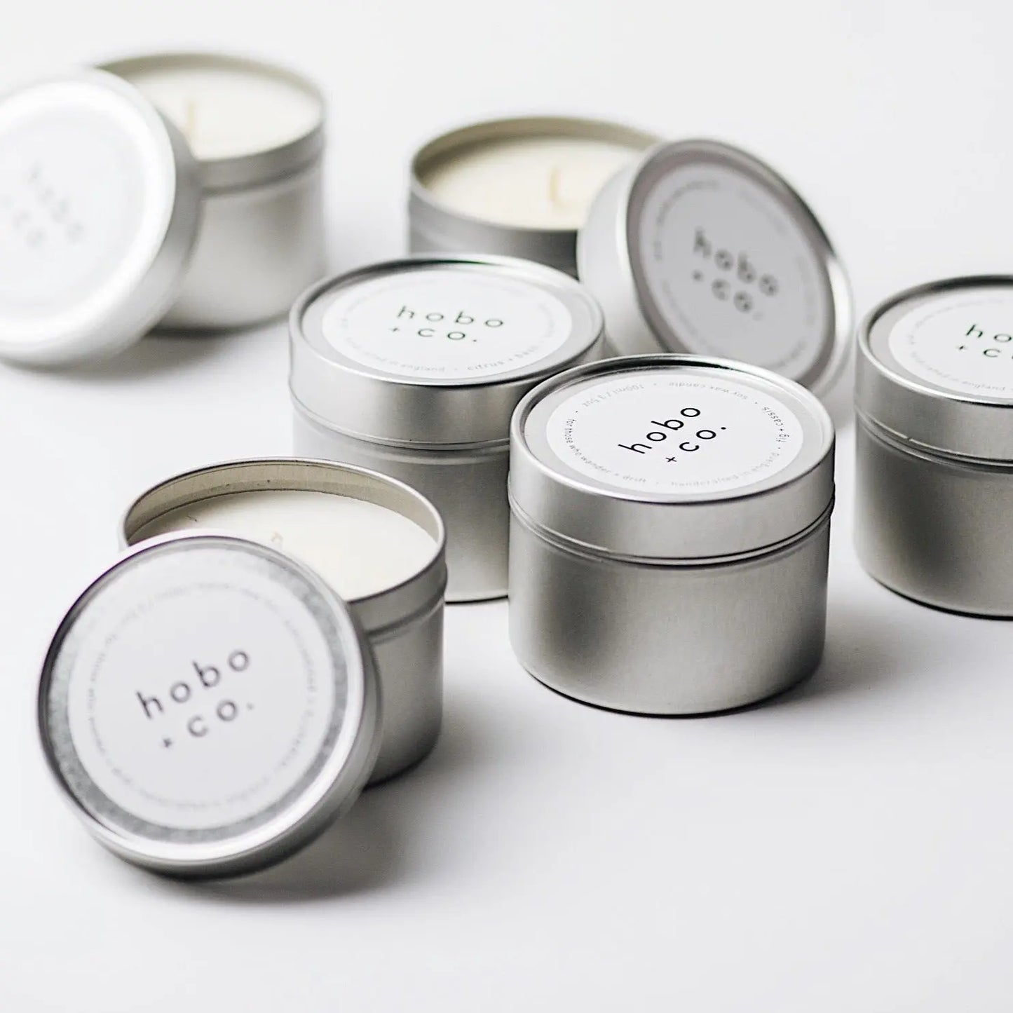 Raspberry + Peppercorn Scented Travel Tin Soy Candle hobo + co.