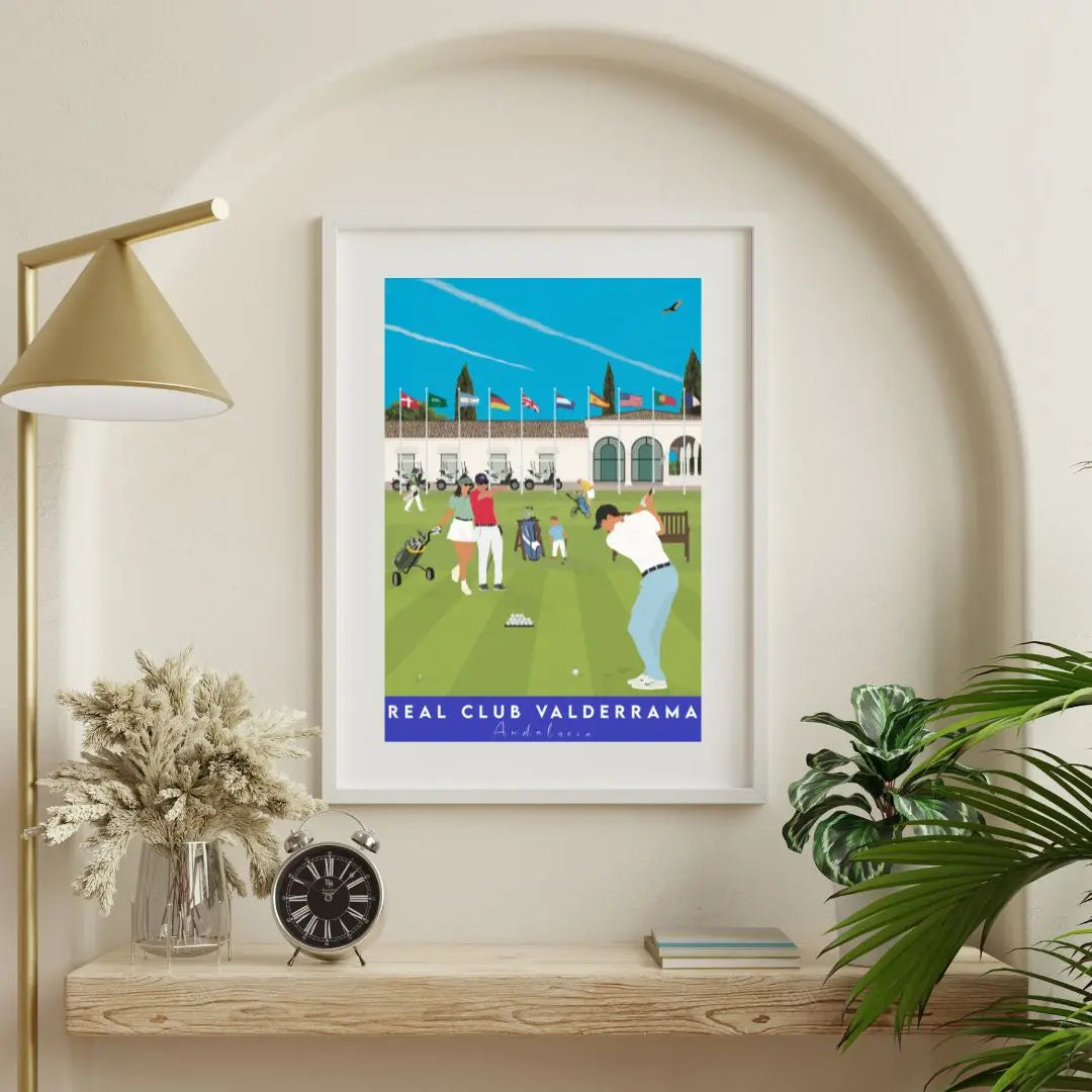 Real Club Valderrama Travel art by SAX Doodle