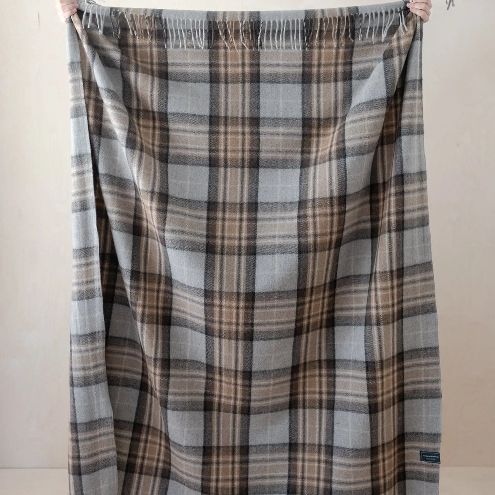 Recycled Wool Blanket in Mackellar Tartan TartanBlanketCo