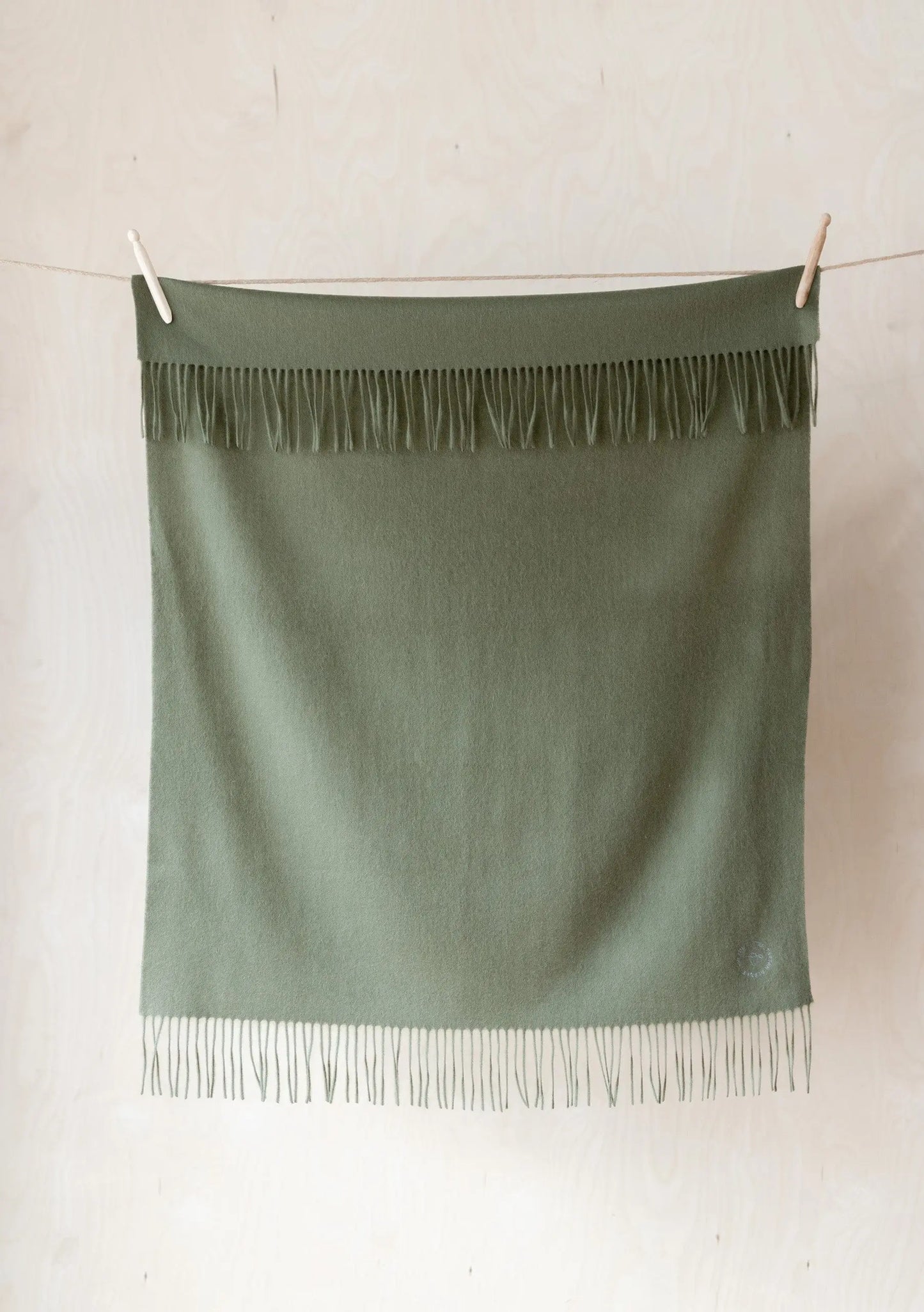 Recycled Wool Blanket in Silver Herringbone TartanBlanketCo