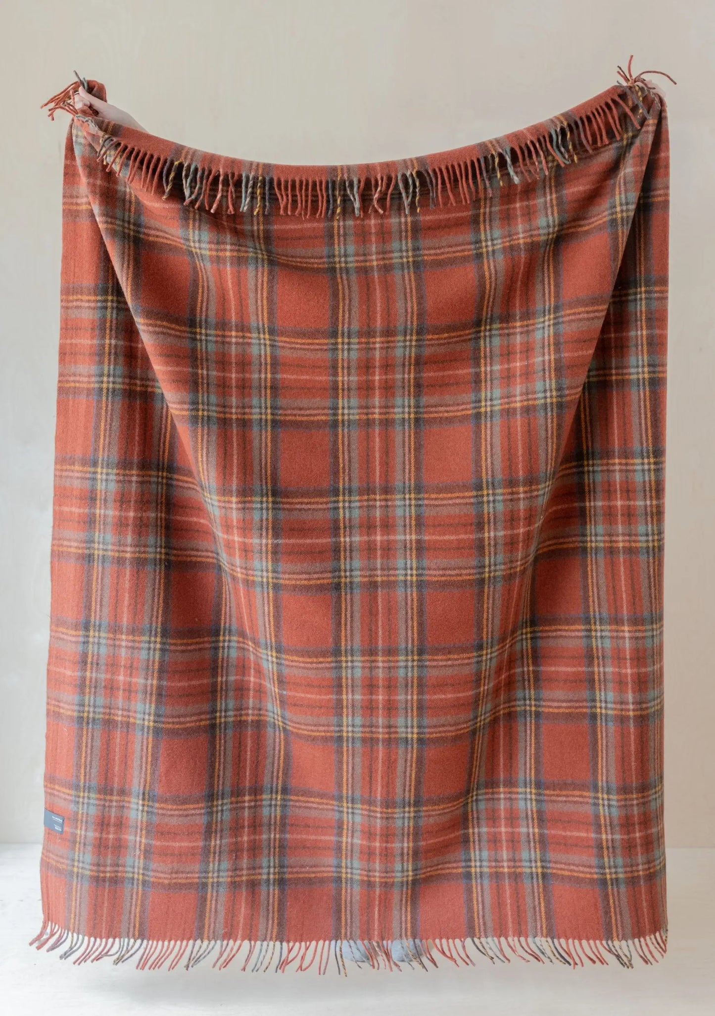 Recycled Wool Blanket in Stewart Royal Antique Tartan TartanBlanketCo