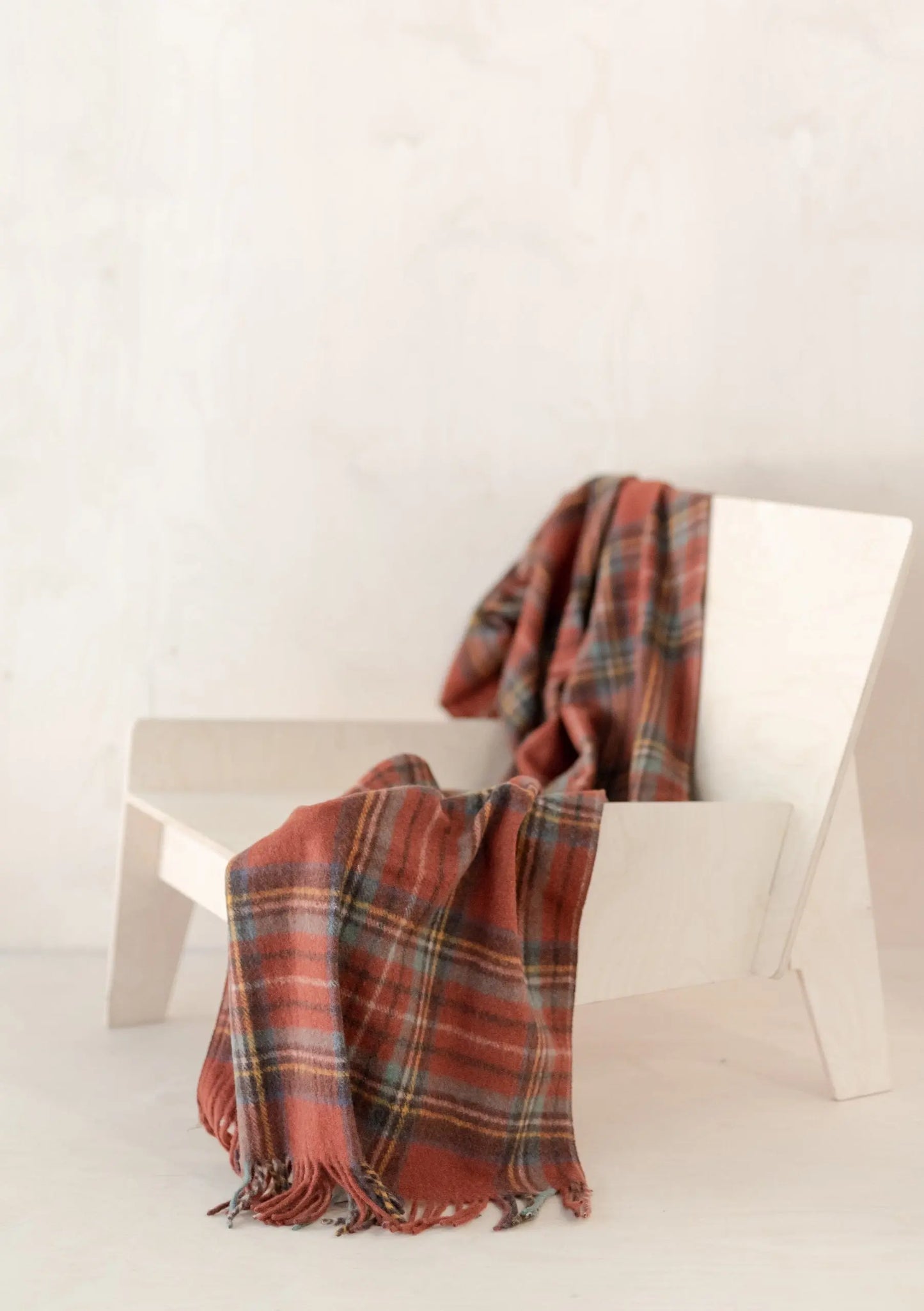 Recycled Wool Small Blanket in Stewart Royal Antique Tartan TartanBlanketCo
