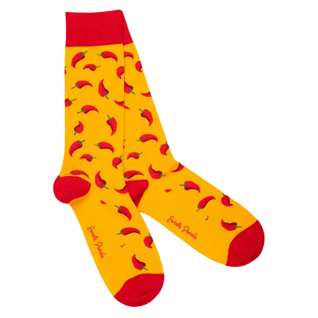 Red Chilli Pepper Bamboo Socks Swole Panda