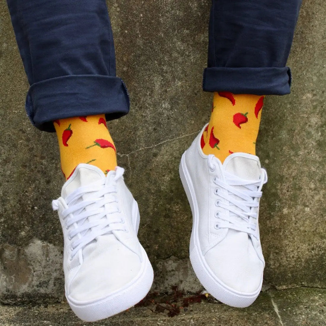 Red Chilli Pepper Bamboo Socks Swole Panda