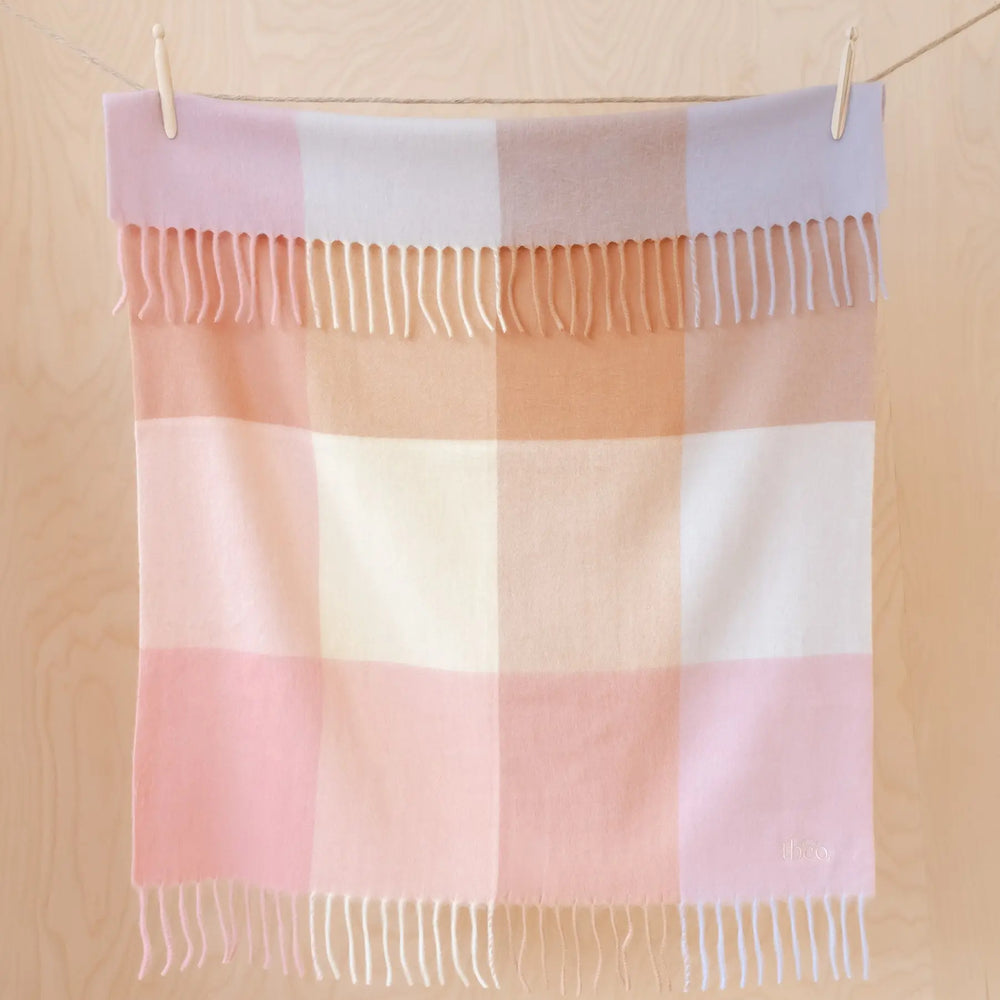 Red Lambswool Blanket TartanBlanketCo