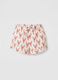 Red Lobster Women's Organic Cotton Pyjama Short Myza