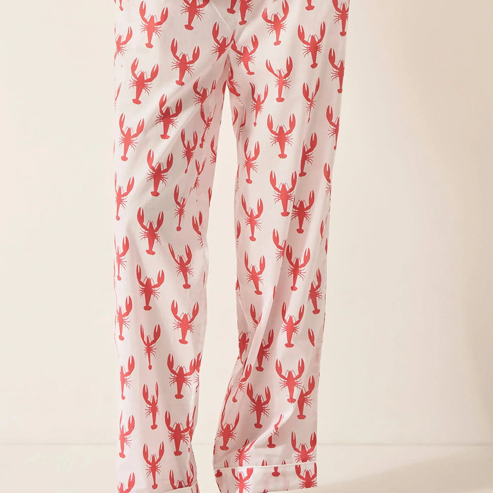 Red Lobster Women's Organic Cotton Pyjama Trouser Myza