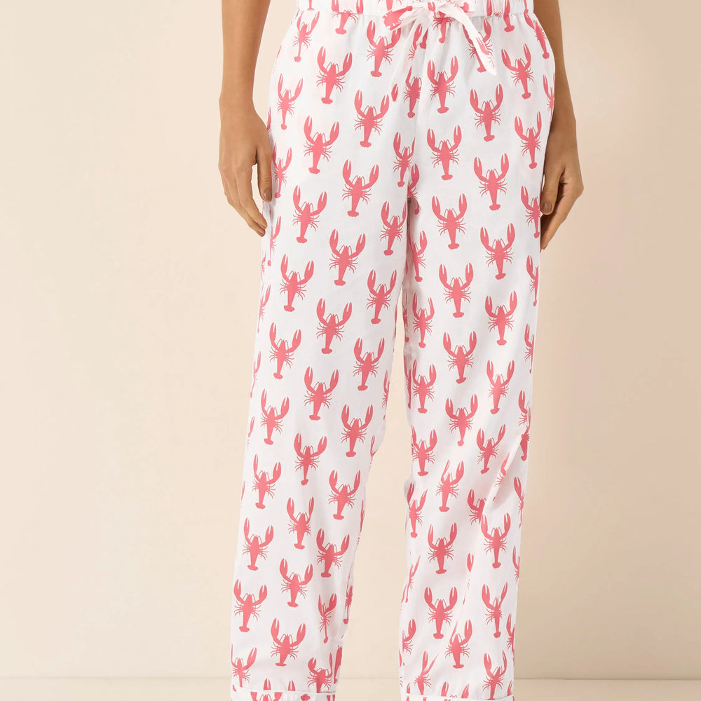 Red Lobster Women's Organic Cotton Pyjama Trouser Myza