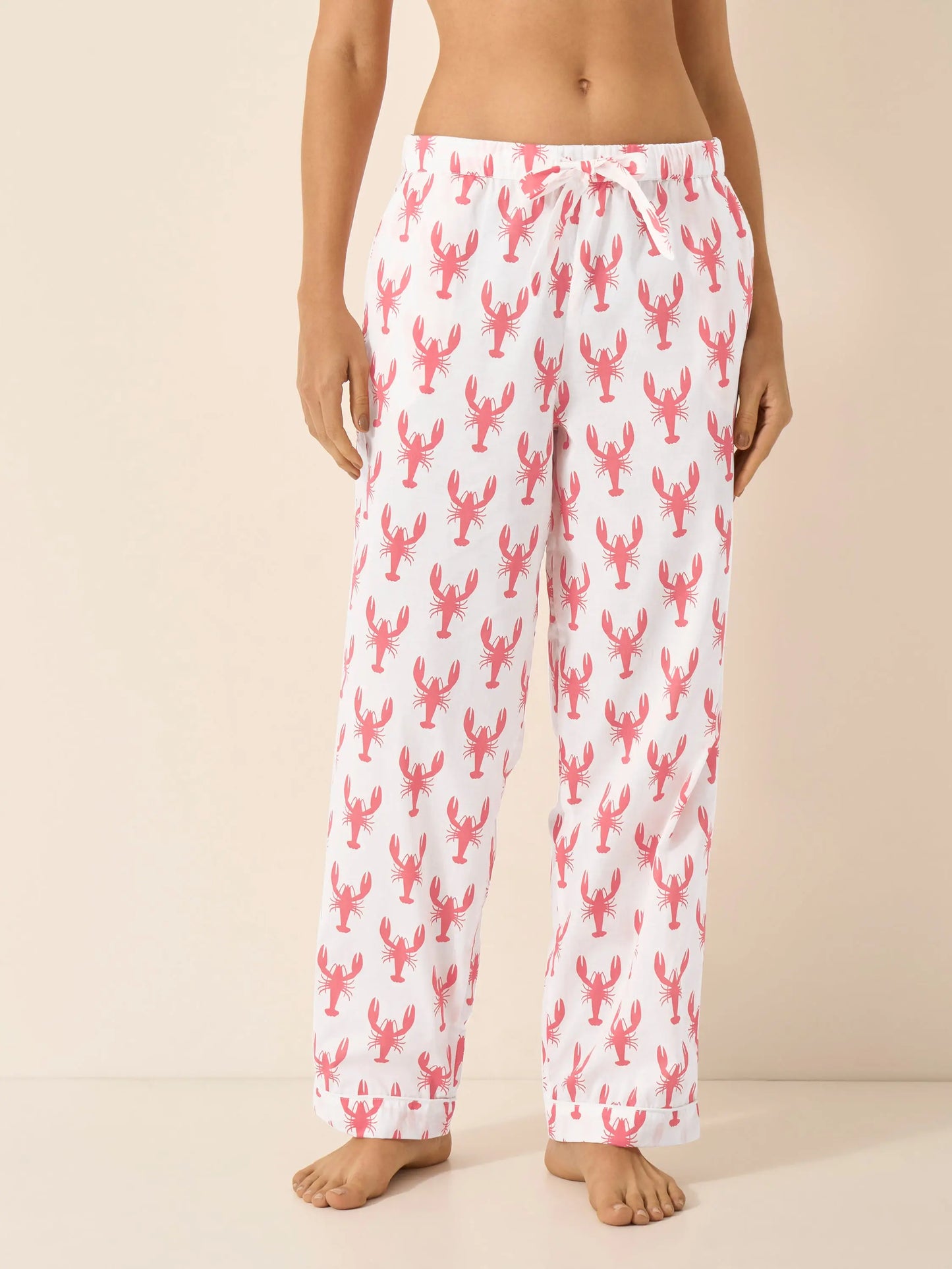 Red Lobster Women's Organic Cotton Pyjama Trouser Myza