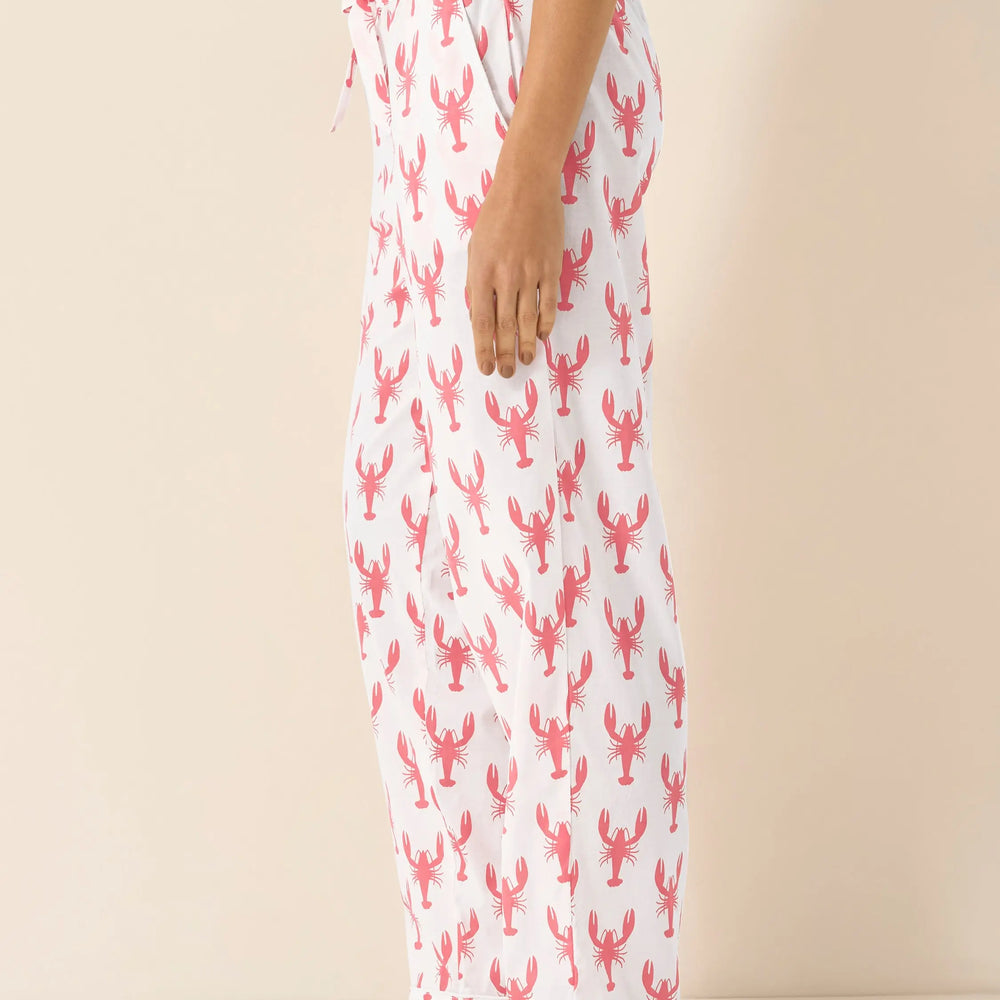 Red Lobster Women's Organic Cotton Pyjama Trouser Myza