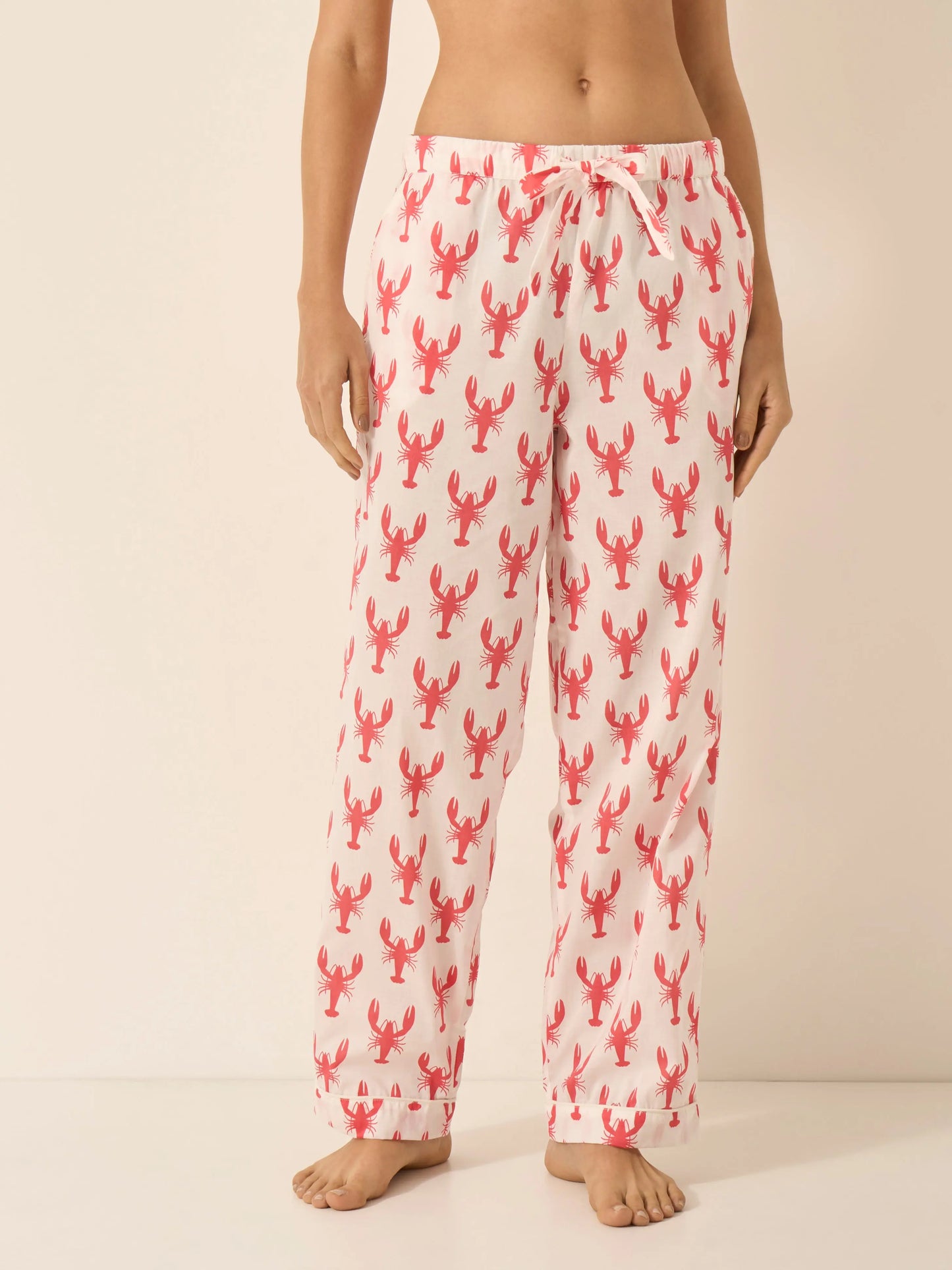 Red Lobster Women's Organic Cotton Pyjama Trouser Myza