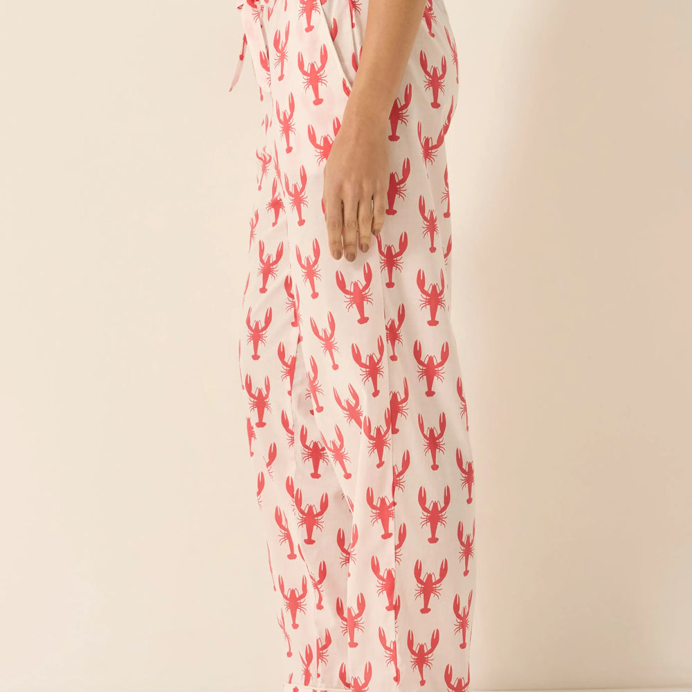 Red Lobster Women's Organic Cotton Pyjama Trouser Myza