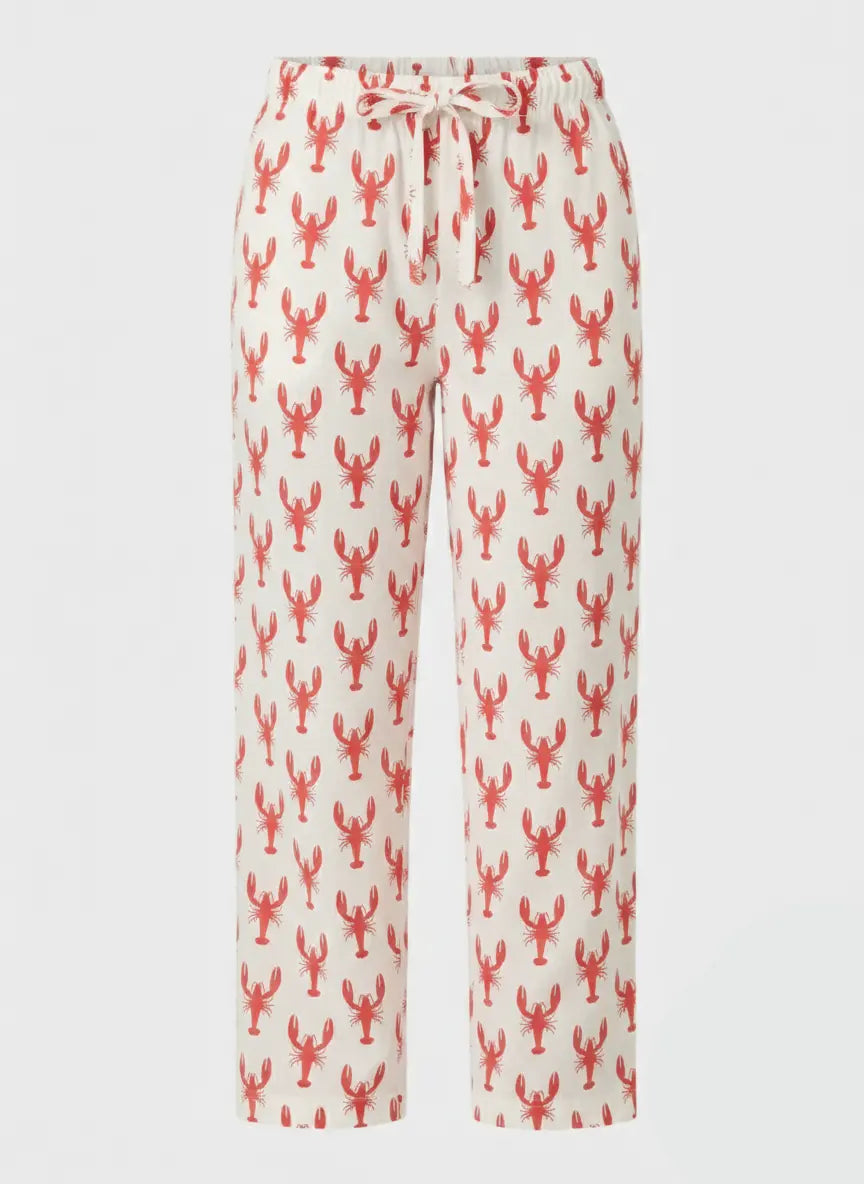 Red Lobster Women's Organic Cotton Pyjama Trouser Myza