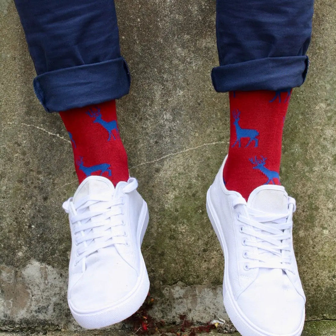 Red Stag Bamboo Socks Swole Panda