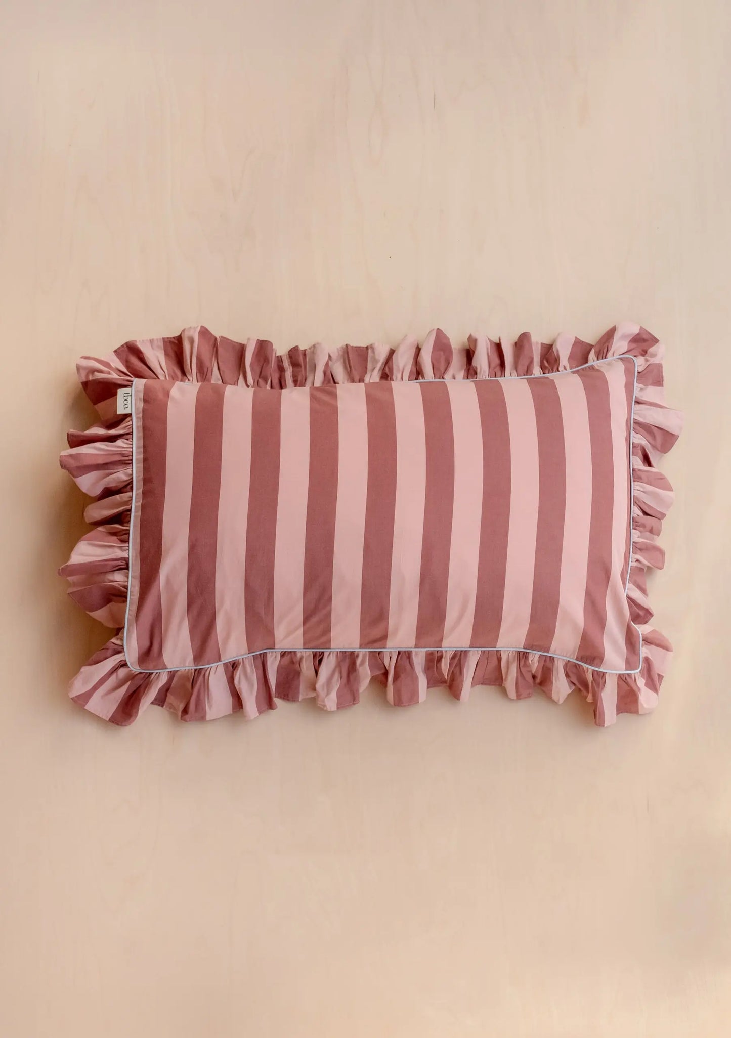 Red Stripe Cotton Pillowcases TartanBlanketCo