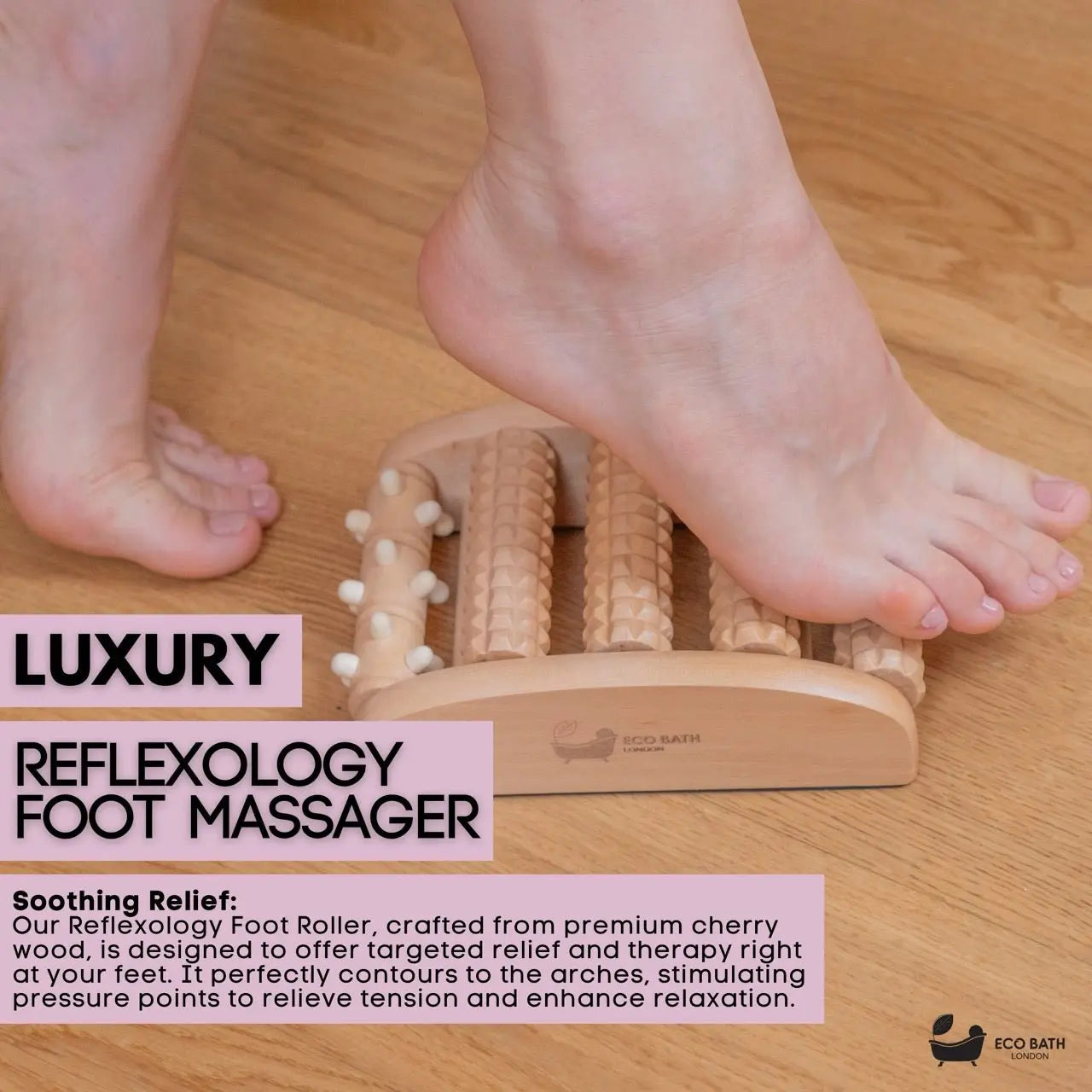 Reflexology Foot Roller | Best to Use Under Work/Study Table Eco Bath London