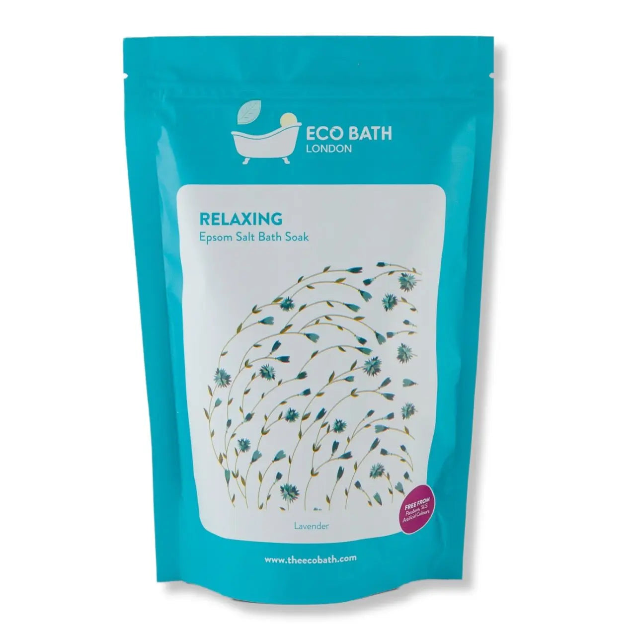 Relaxing Epsom Salt Bath Soak - Pouch Eco Bath London