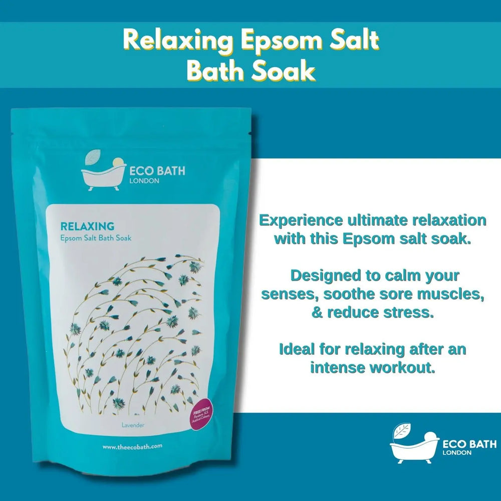 Relaxing Epsom Salt Bath Soak - Pouch Eco Bath London