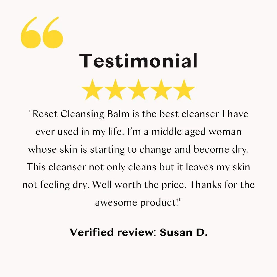 Reset Cleansing Balm Essential Oil Free – Gentle Makeup Remover & Cleanser for Sensitive Skin Pamoja