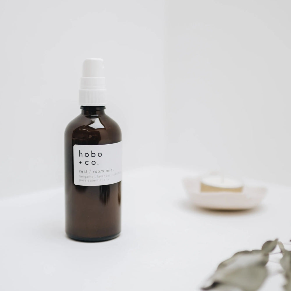 Rest Aromatherapy Essential Oil Scented Room & Pillow Mist hobo + co.