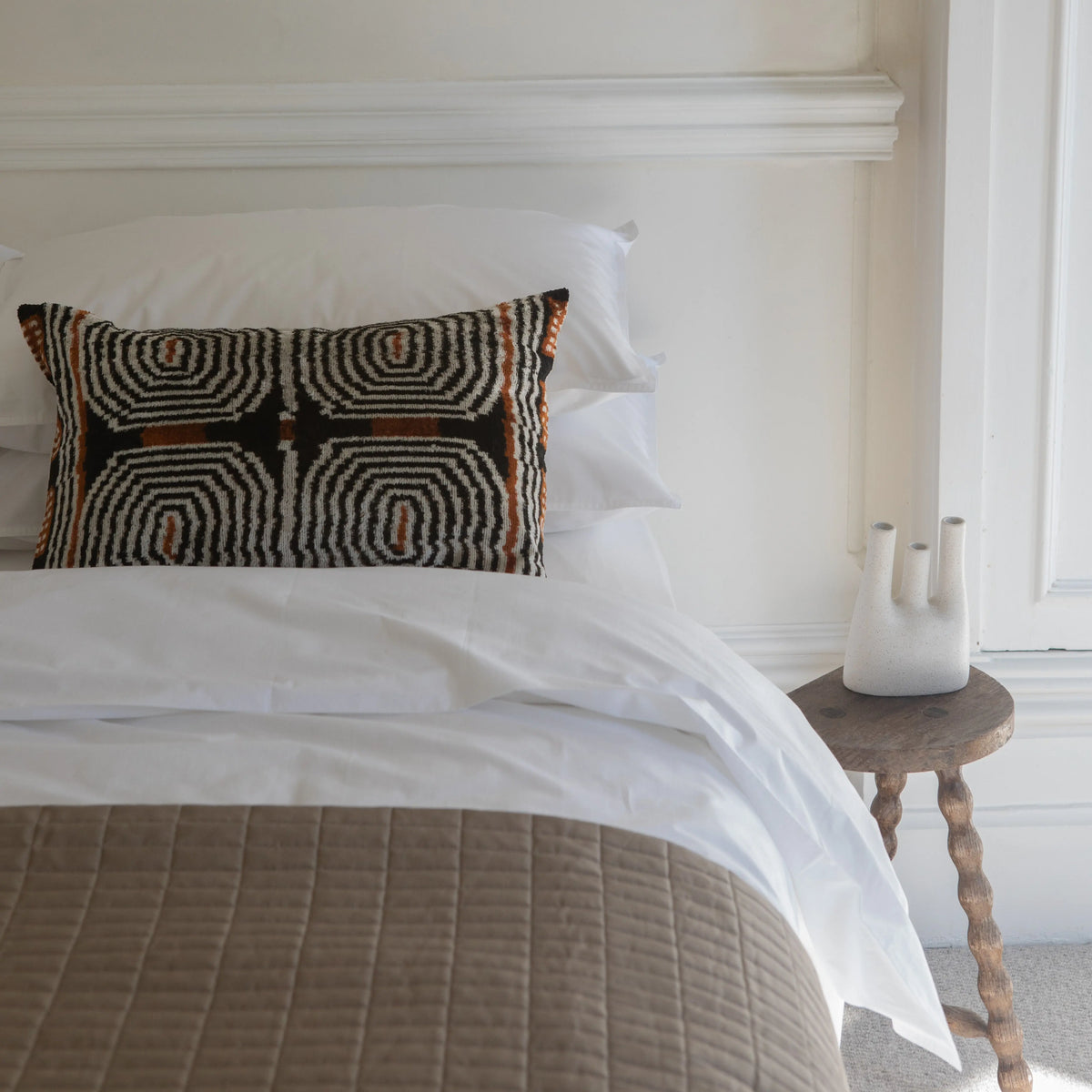 Rest Fine Cotton Percale White Bedlinen Dormitory