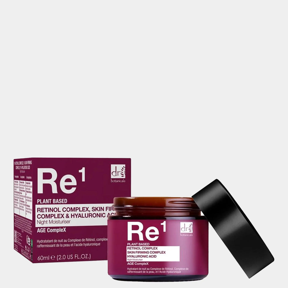 Retinol Complex 1%, Skin Firming Complex 1% & Hyaluronic Acid 1% Night Moisturiser 60ml Dr Botanicals