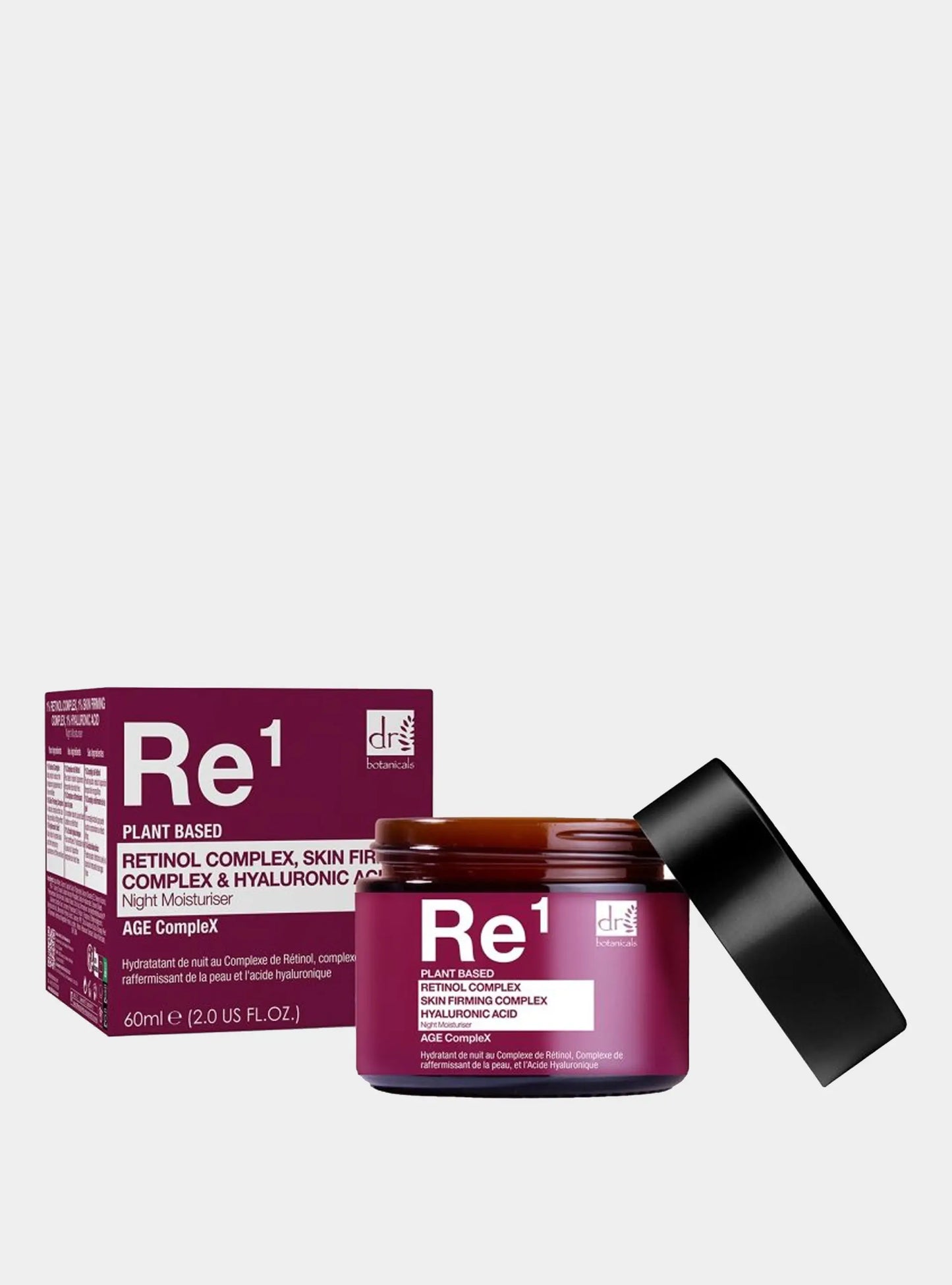 Retinol Complex 1%, Skin Firming Complex 1% & Hyaluronic Acid 1% Night Moisturiser 60ml Dr Botanicals
