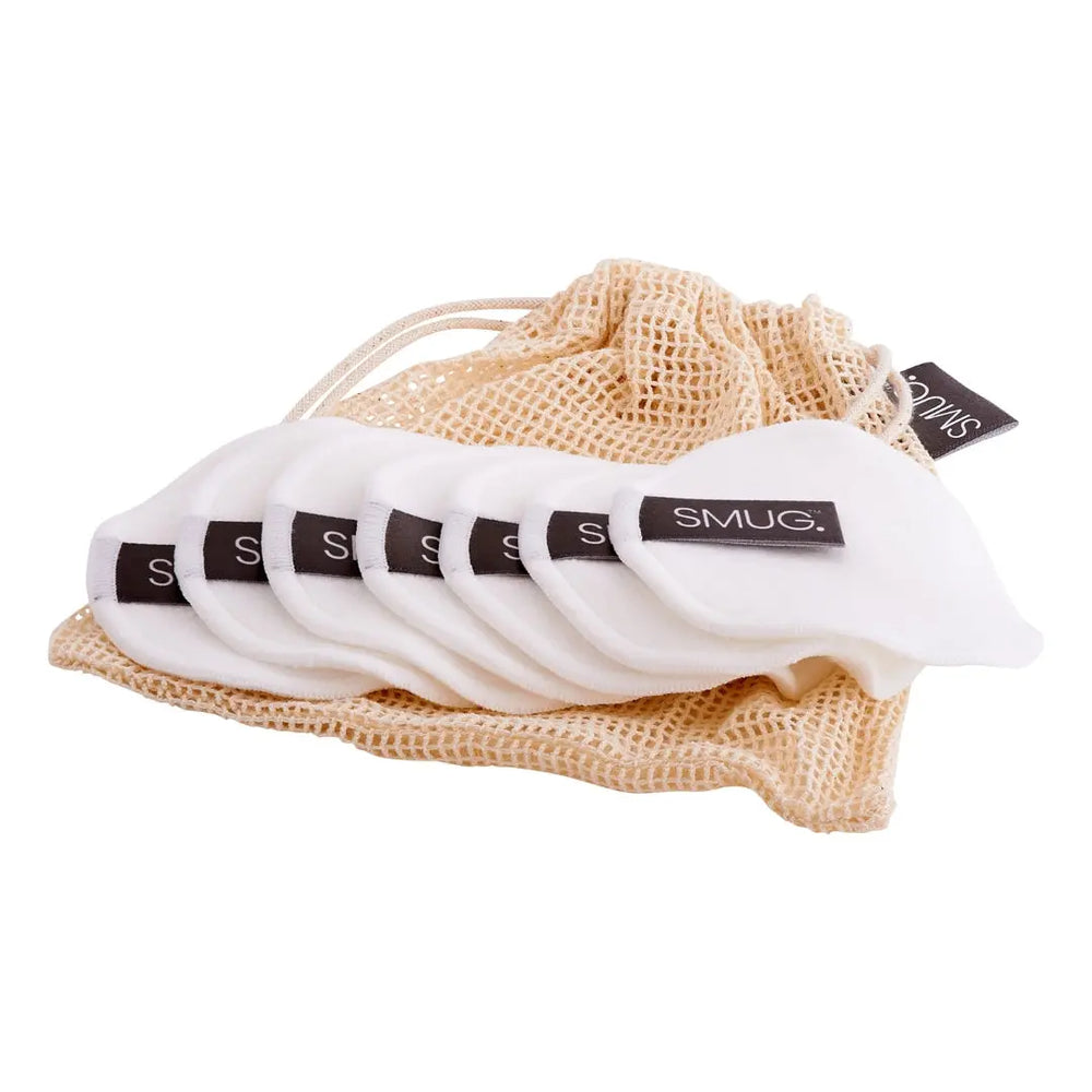 Reusable Cotton Cleanse Pads with Mesh Wash Bag SMUG