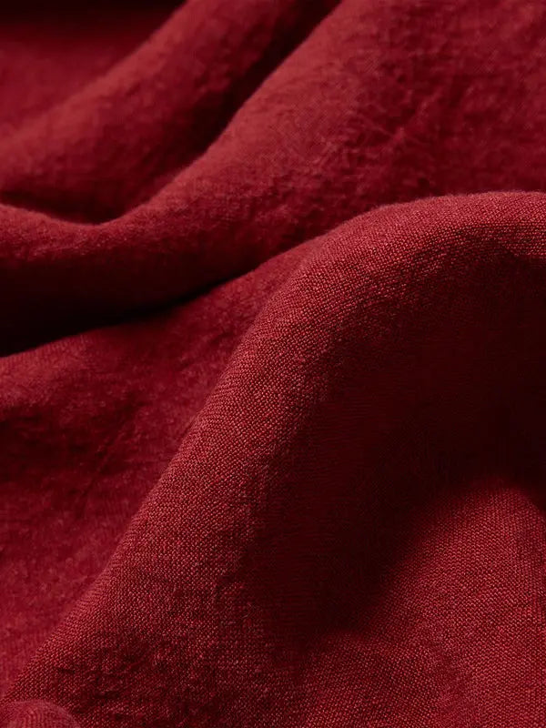 Rhubarb Linen Blend Duvet Cover Piglet