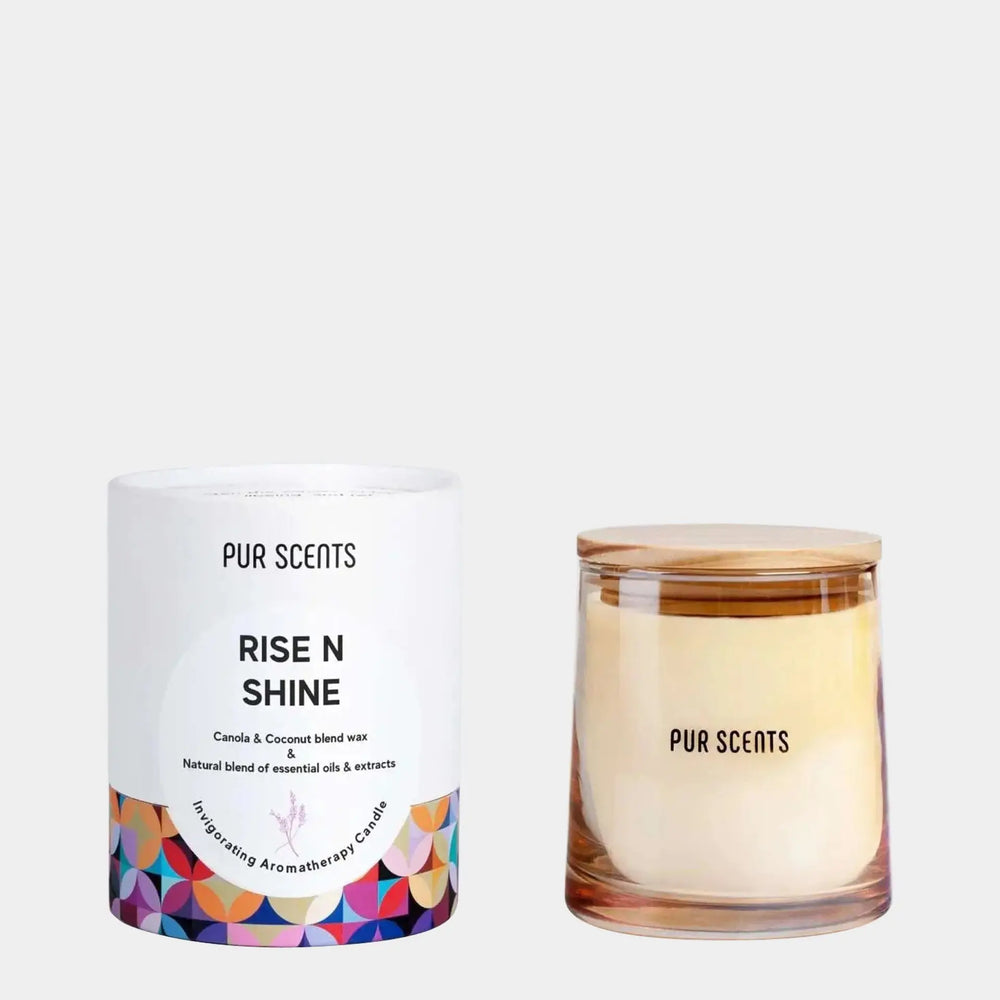 Rise N Shine Aromatherapy Scented Candle Purscents