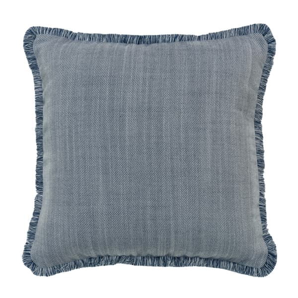 Riviera Navy, Hollowfibre, Cushion Sophie Paterson Herringbone Andrew Martin