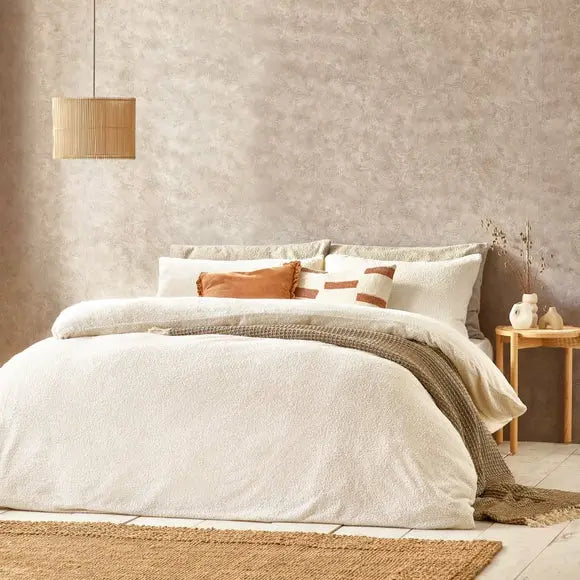 Riviera Yard Boucle Duvet Cover & Pillowcase Set Dunelm
