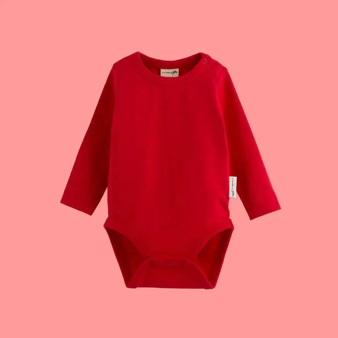 Roaring Red Kids Organic Long Sleeve Vest ScandiBugs