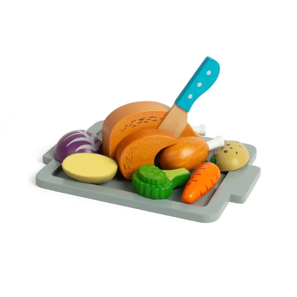 Roast Dinner Wooden Toy Set Toby Tiger