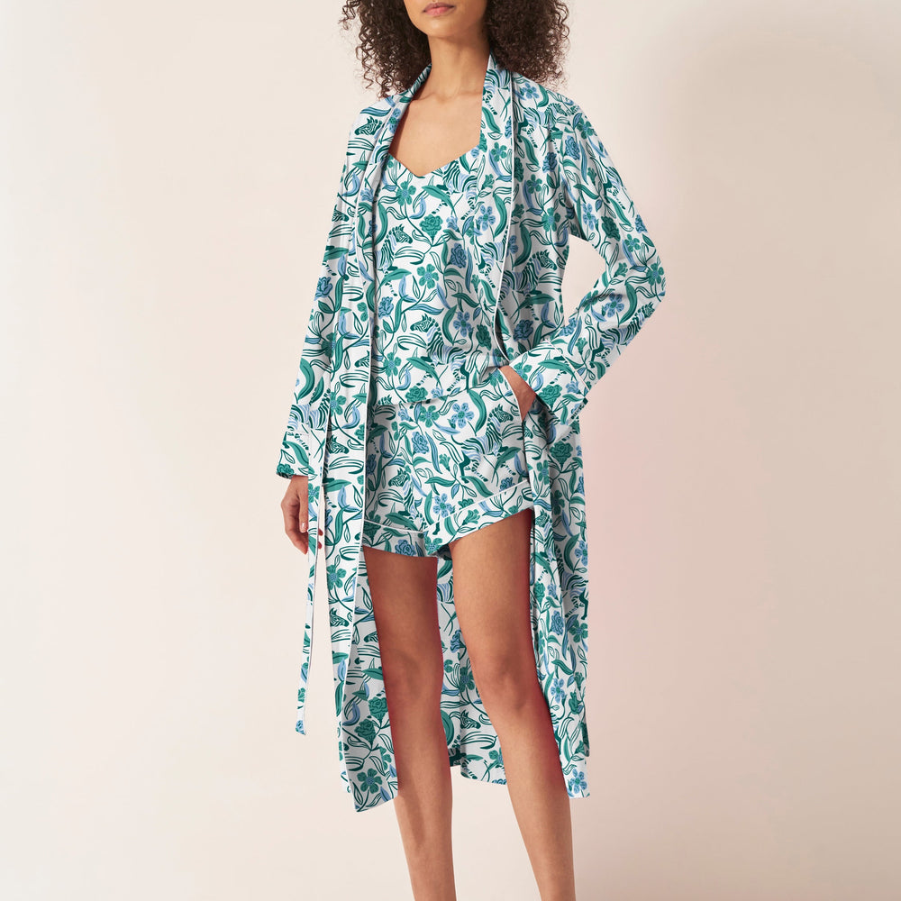 Boho Zebra Organic Cotton Robe Myza