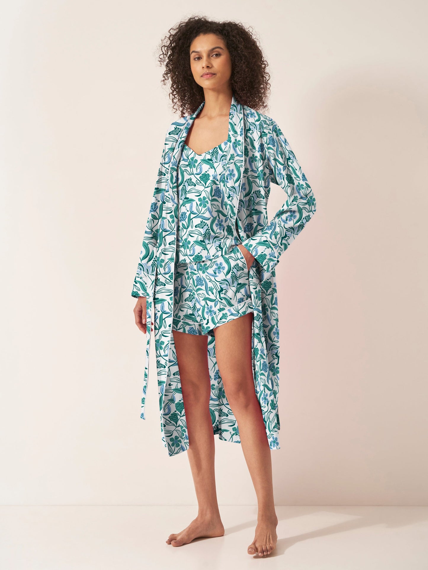 Boho Zebra Organic Cotton Robe Myza