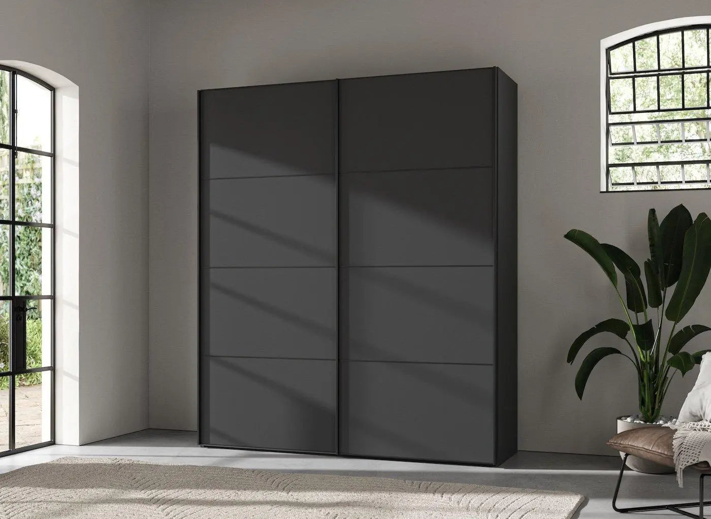Roberts 2-Door Wardrobe - Grey Dreams
