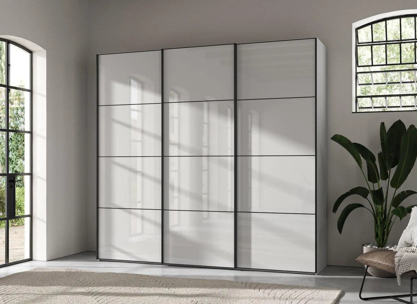 Roberts Large 3-Door Wardrobe - White Dreams
