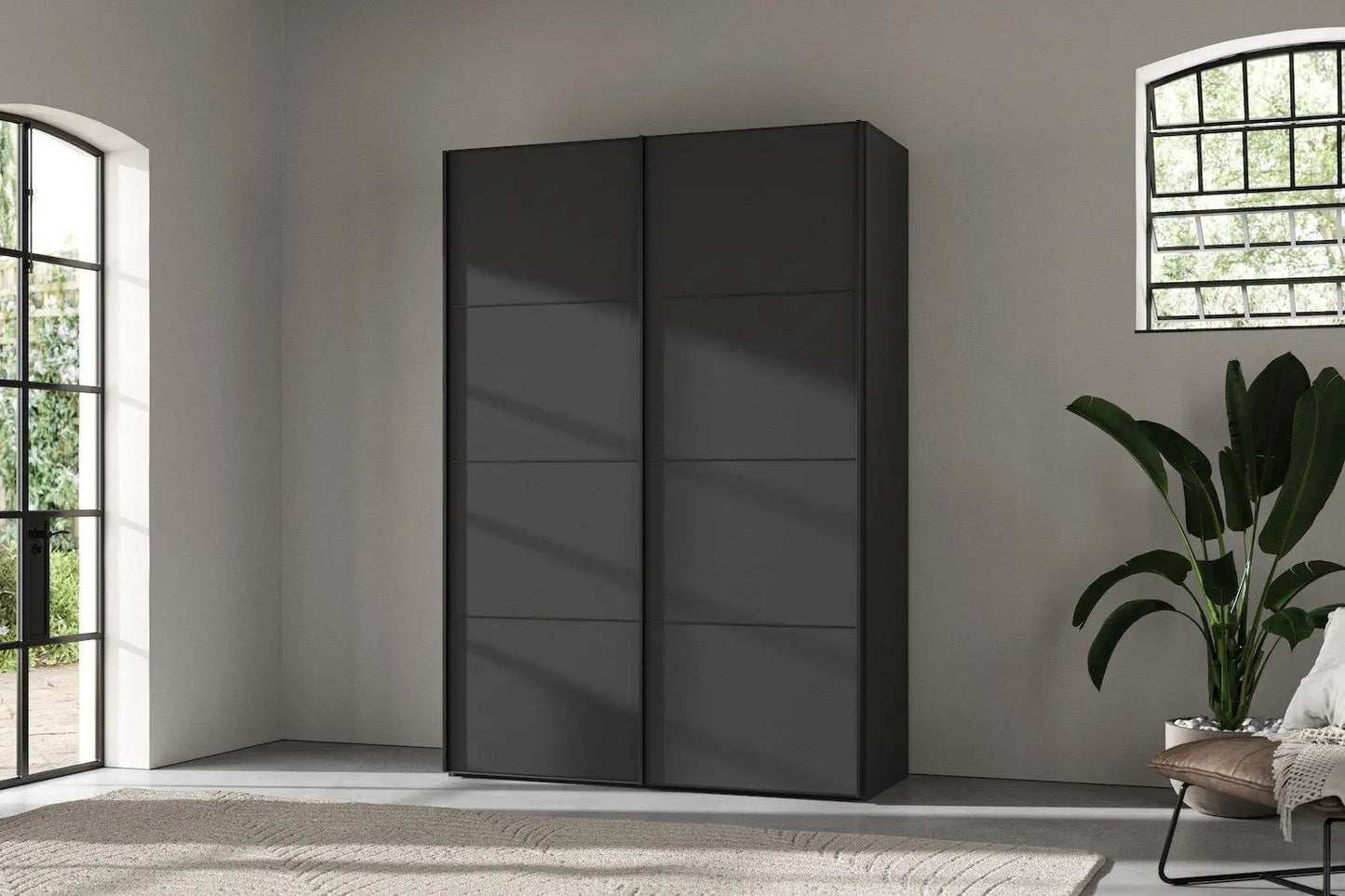 Roberts Small 2-Door Wardrobe - Grey Dreams