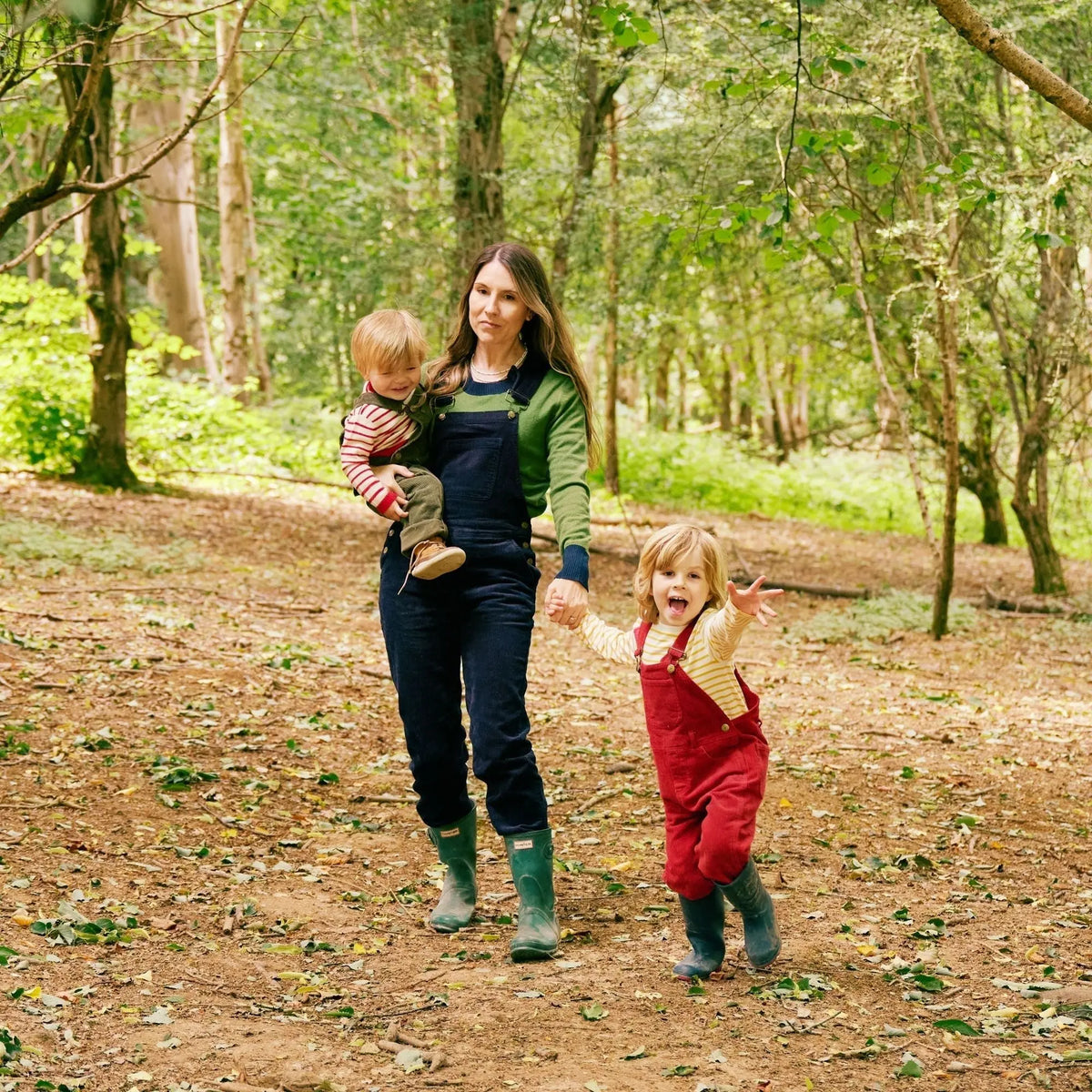 Robin Red Chunky Cord Dungarees Dotty Dungarees