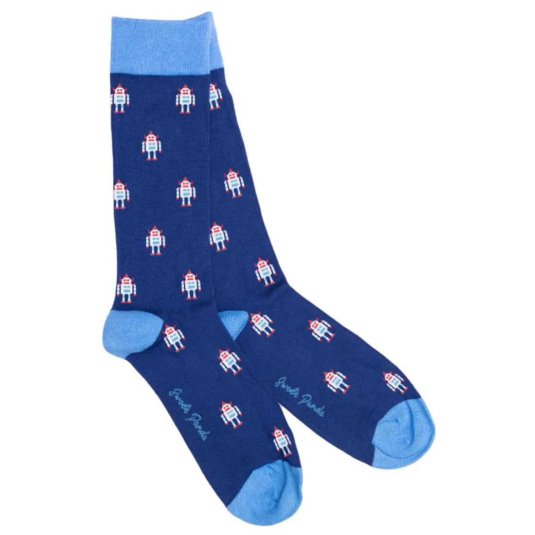 Robot Bamboo Socks Swole Panda