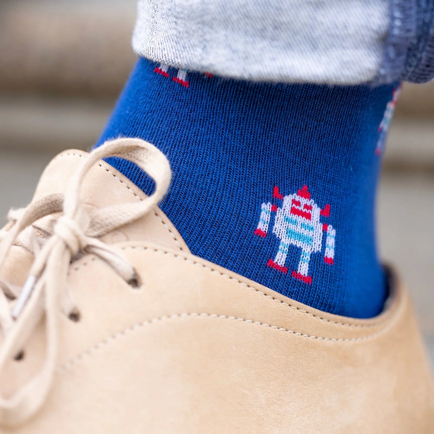Robot Matching Bamboo Socks (Adult & Child) Swole Panda