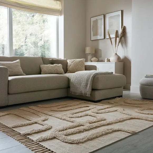 Rocco Tufted Cotton Supersoft Rug Dunelm