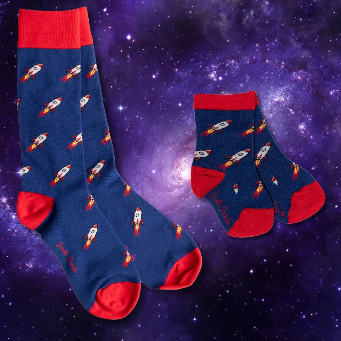 Rocket Matching Bamboo Socks (Adult & Child) Swole Panda