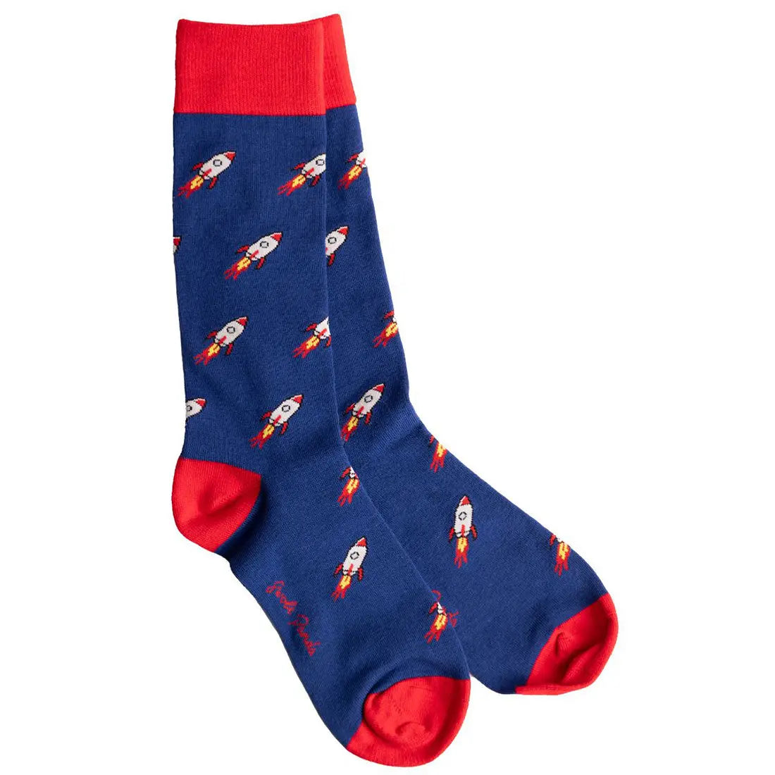 Rocket Ship Bamboo Socks Swole Panda